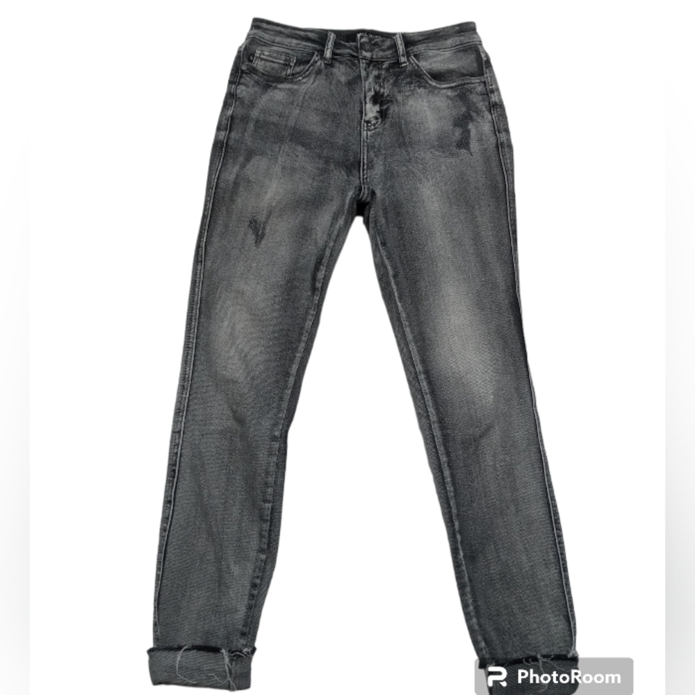 Judy Blue Women's Skinny Fit Acid Wash High Rise Button Zip Jean Size 7/28